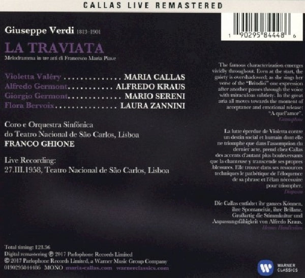 Giuseppe Verdi - La traviata (CD) - Discords.nl
