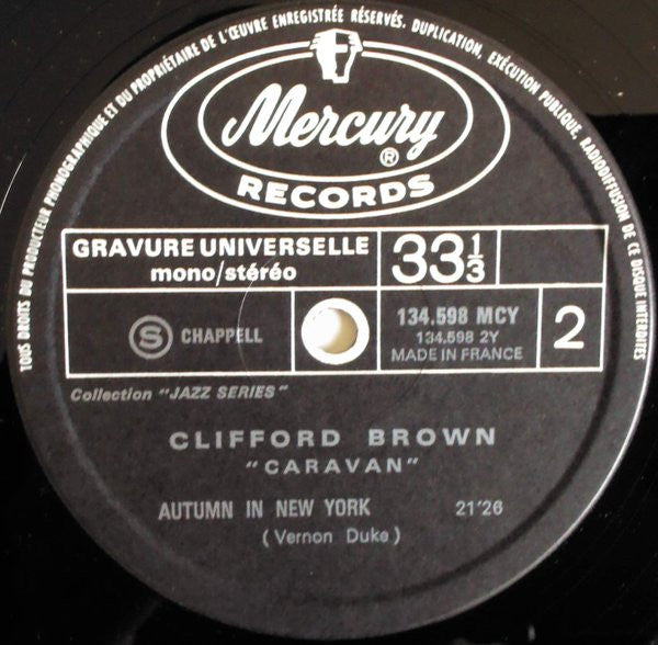 Clifford Brown - Caravan (LP Tweedehands) - Discords.nl