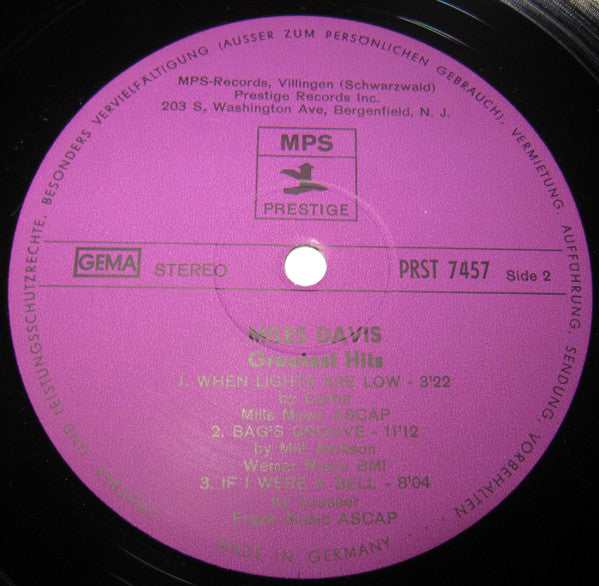 Miles Davis - Greatest Hits (LP Tweedehands) - Discords.nl