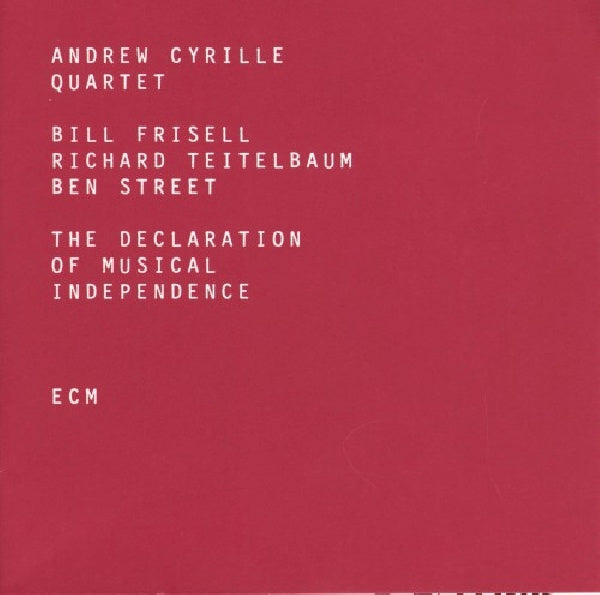 Andrew Cyrille -quartet- - Declaration of musical independence (CD) - Discords.nl