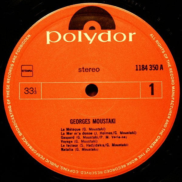 Georges Moustaki - Georges Moustaki (LP Tweedehands) - Discords.nl