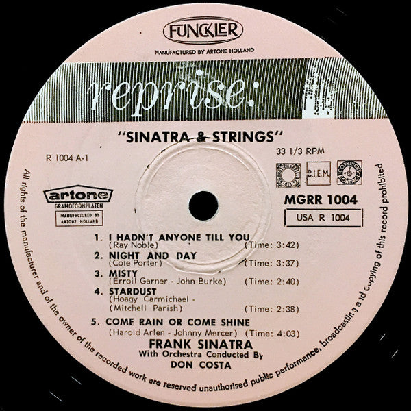 Frank Sinatra - Sinatra & Strings (LP Tweedehands) - Discords.nl