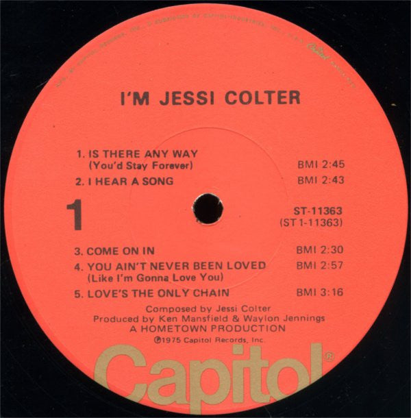 Jessi Colter - I'm Jessi Colter (LP Tweedehands) - Discords.nl