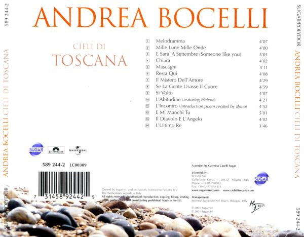 Andrea Bocelli - Cieli Di Toscana (CD) - Discords.nl