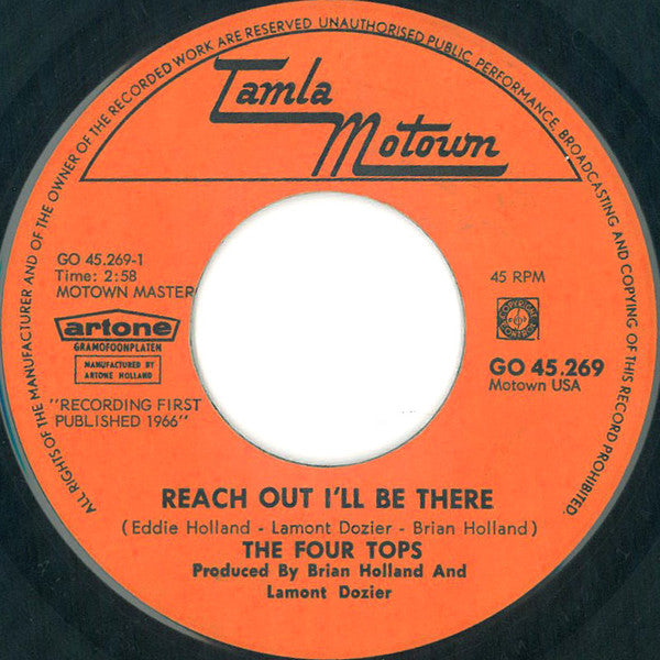Four Tops - Reach Out I'll Be There (7-inch Tweedehands) - Discords.nl