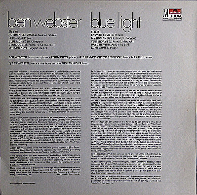 Ben Webster - Blue Light (LP Tweedehands) - Discords.nl