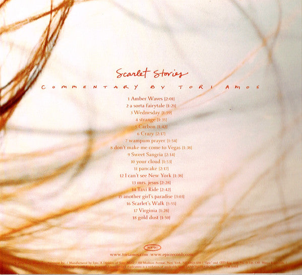 Tori Amos - Scarlet Stories - Commentary By Tori Amos (CD) - Discords.nl
