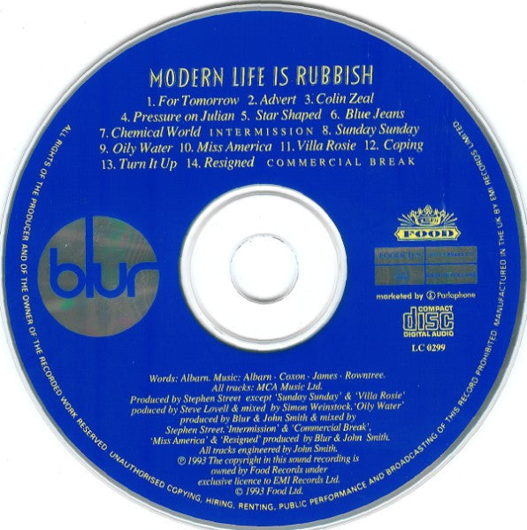Blur - Modern Life Is Rubbish (CD Tweedehands) - Discords.nl