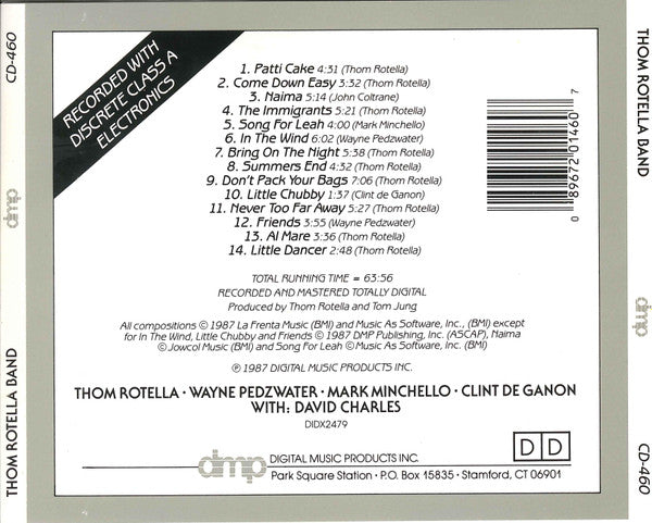 Thom Rotella Band - Thom Rotella Band (CD Tweedehands) - Discords.nl