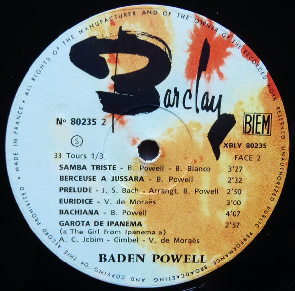 Baden Powell - Le Monde Musical De Baden Powell (LP Tweedehands) - Discords.nl