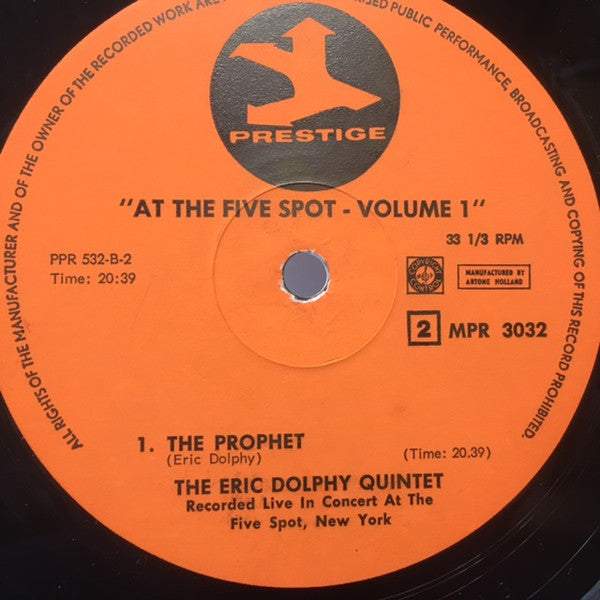 Eric Dolphy - At The Five Spot - Volume 1 (LP Tweedehands) - Discords.nl