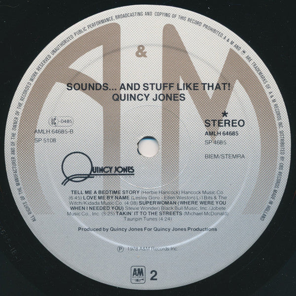 Quincy Jones - Sounds ... And Stuff Like That!! (LP Tweedehands) - Discords.nl
