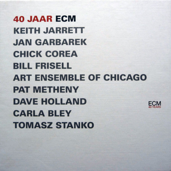 Keith Jarrett, Jan Garbarek, Chick Corea, Bill Frisell, Art Ensemble Of Chicago, The, Pat Metheny, Dave Holland, Carla Bley, Tomasz Stańko - 40 Jaar ECM (CD Tweedehands)