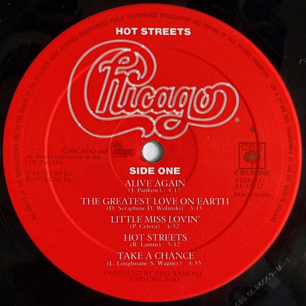 Chicago (2) - Hot Streets (LP Tweedehands) - Discords.nl
