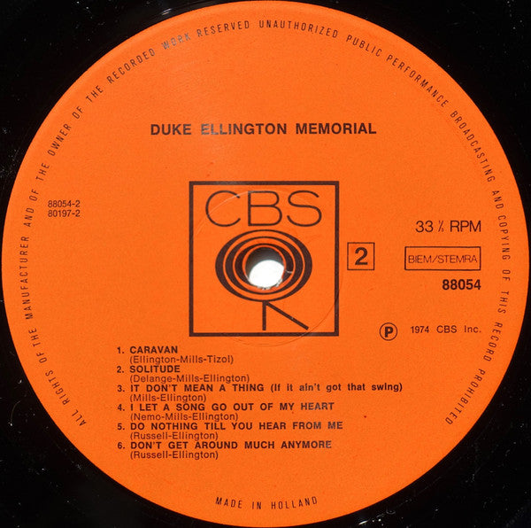 Duke Ellington And His Orchestra - Memorial (LP Tweedehands) - Discords.nl