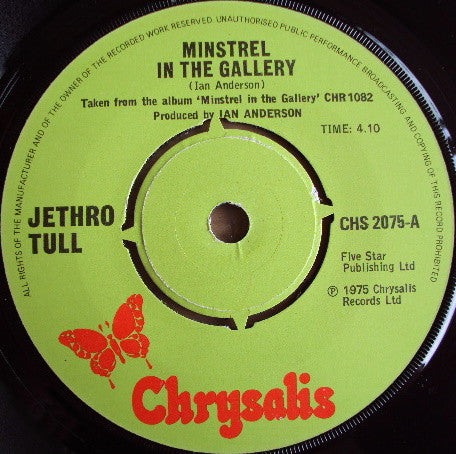 Jethro Tull - Minstrel In The Gallery (7-inch Tweedehands) - Discords.nl