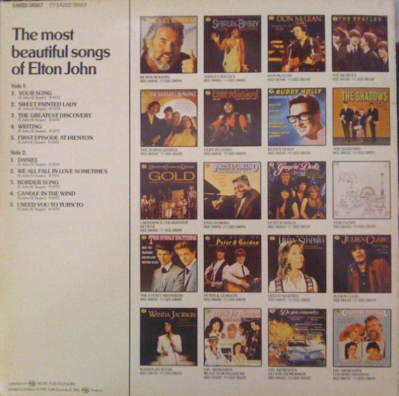 Elton John - The Most Beautiful Songs Of Elton John (LP Tweedehands) - Discords.nl
