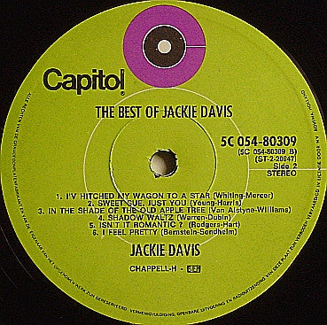 Jackie Davis - The Best Of Jackie Davis (LP Tweedehands) - Discords.nl