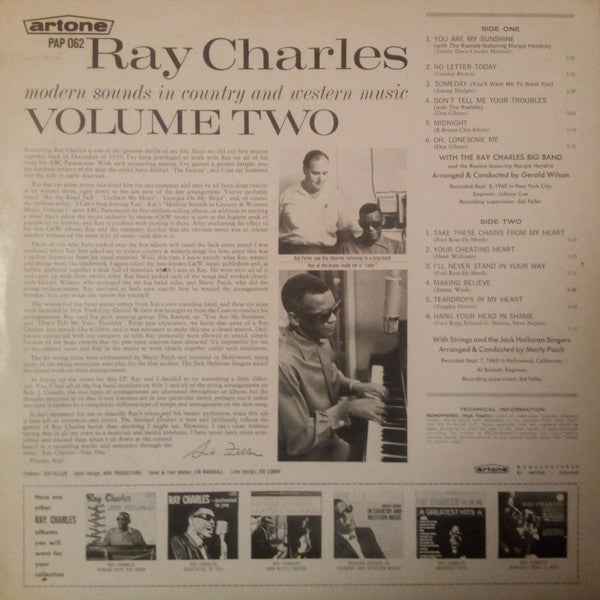 Ray Charles - Modern Sounds In Country And Western Music Volume Two (LP Tweedehands) - Discords.nl