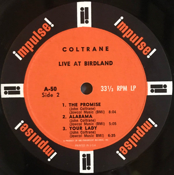 John Coltrane - Live At Birdland (LP) - Discords.nl