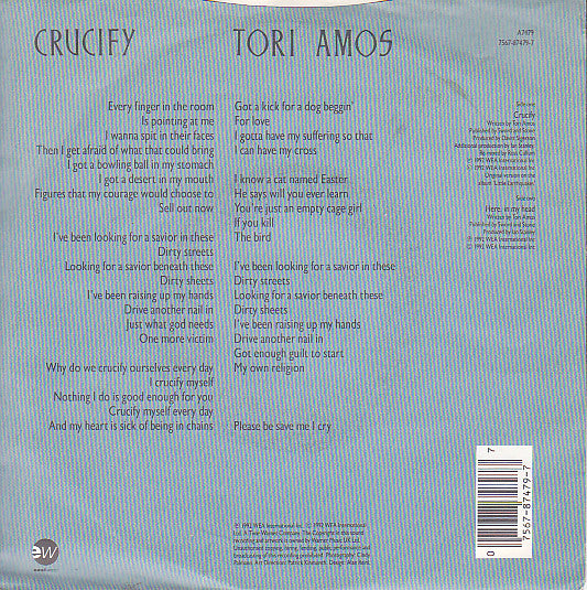 Tori Amos - Crucify (7-inch Tweedehands) - Discords.nl