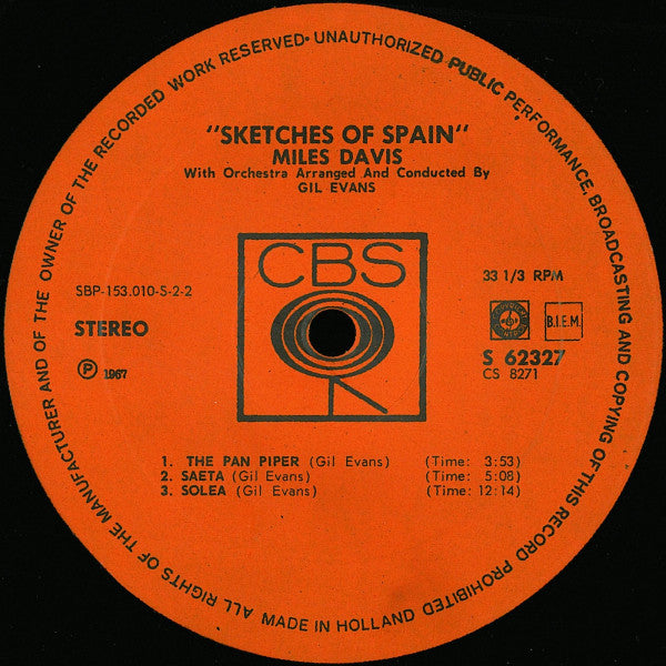 Miles Davis - Sketches Of Spain (LP Tweedehands) - Discords.nl