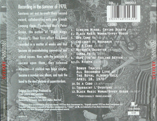 Santana - Abraxas (CD) - Discords.nl