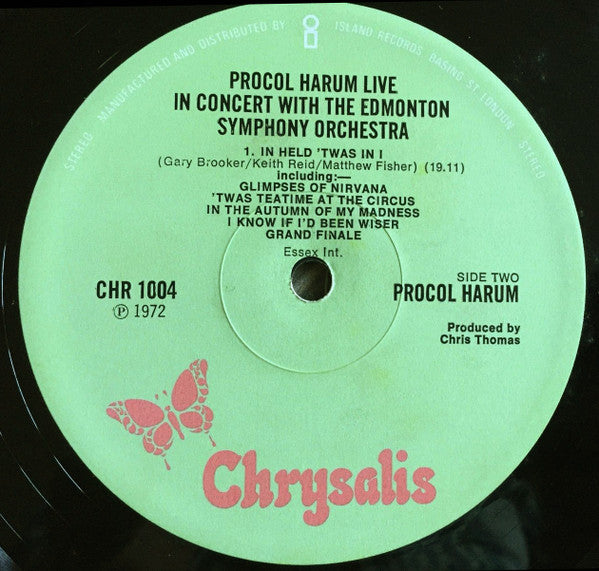 Procol Harum : Live - In Concert With The Edmonton Symphony Orchestra (LP, Album)