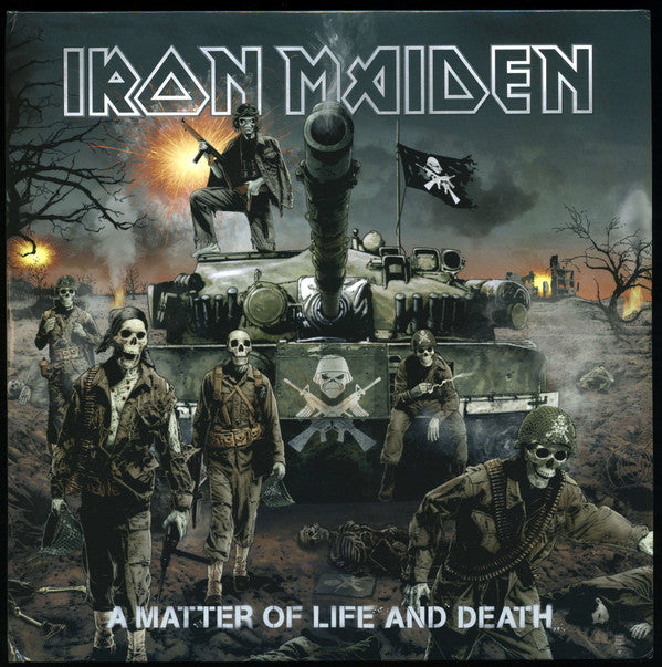Iron Maiden : A Matter Of Life And Death (2xLP, Album, RE, RM)