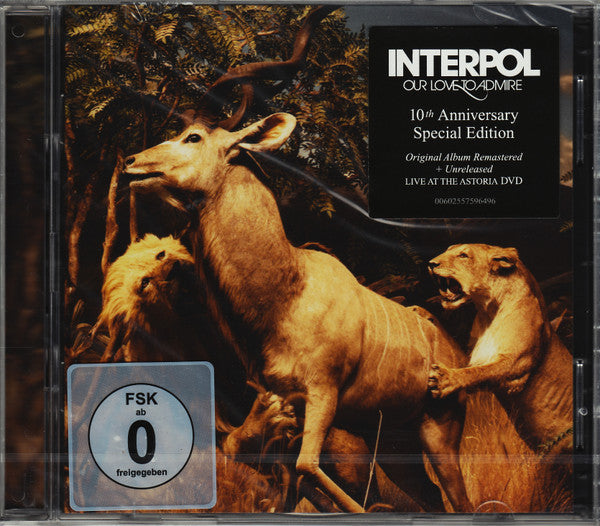 Interpol : Our Love To Admire (CD, Album, RE, RM + DVD-V, NTSC + S/Edition, 10t)