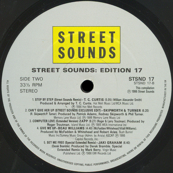 Various : Street Sounds Edition 17 (LP, Comp)