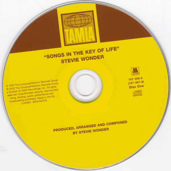 Stevie Wonder : Songs In The Key Of Life (2xCD, Album, RE, RM)