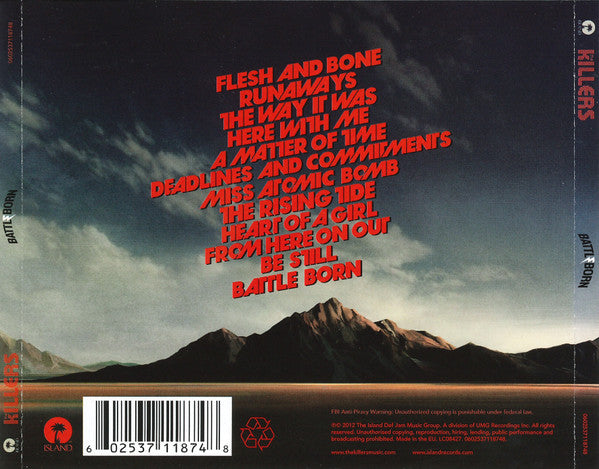 The Killers : Battle Born (CD, Album)