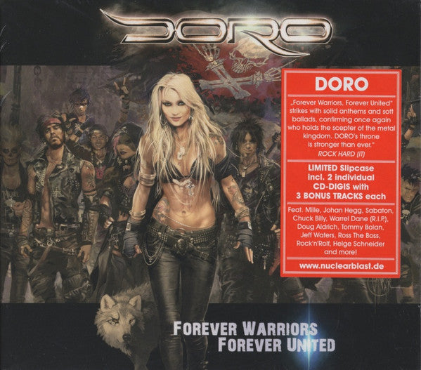 Doro : Forever Warriors Forever United (CD, Album, Dig + CD, Album, Dig + Ltd, Sli)