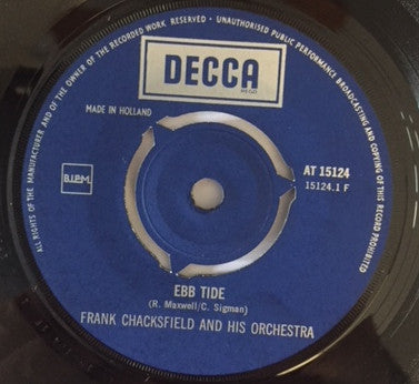Frank Chacksfield & His Orchestra : Ebb Tide / Terry's Theme From "The Limelight" (7", Single)
