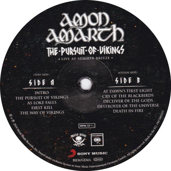 Amon Amarth : The Pursuit Of Vikings - Live At Summer Breeze (2xLP, Album)
