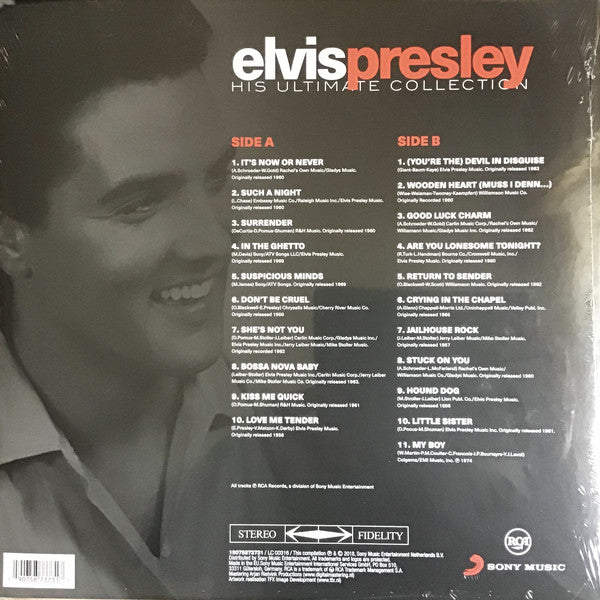 Elvis Presley : His Ultimate Collection (LP, Comp)