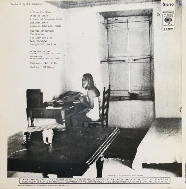 Leonard Cohen : Songs From A Room (LP, Album, Pri)
