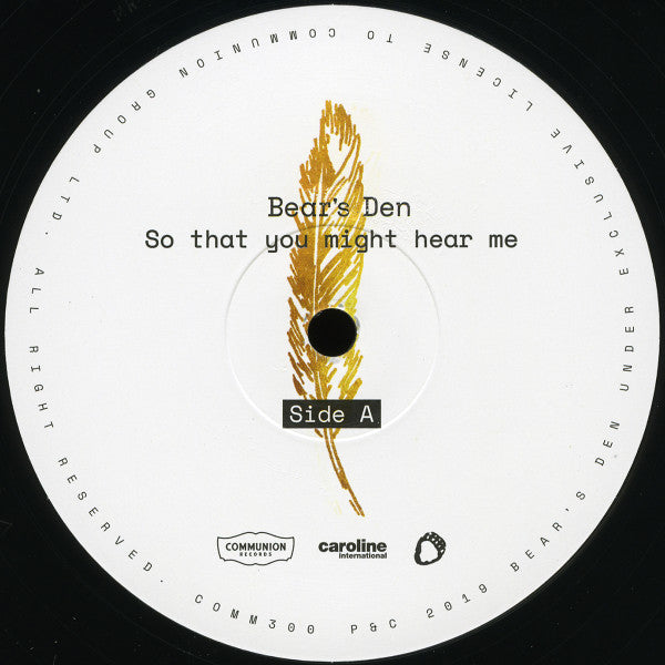 Bear's Den : So That You Might Hear Me (LP, Album)