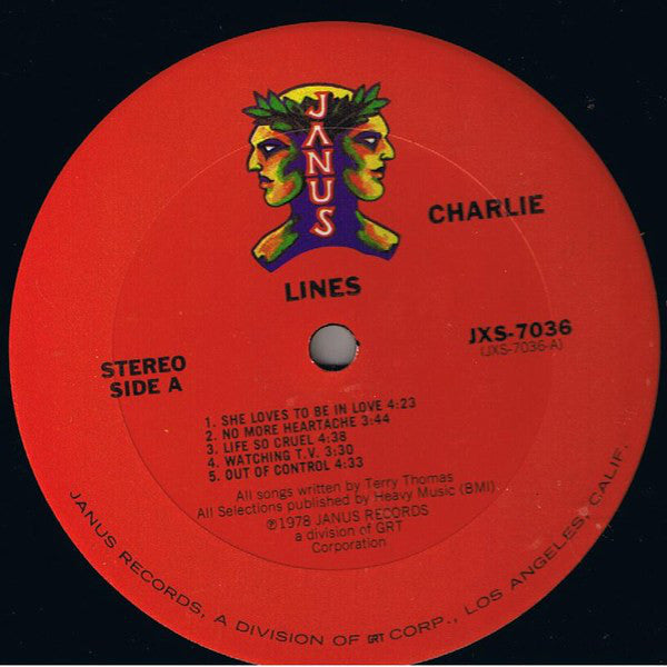 Charlie (5) : Lines (LP, Album, San)