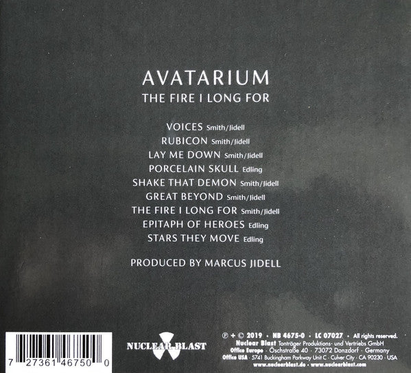 Avatarium : The Fire I Long For (CD, Album, Ltd, Dig)