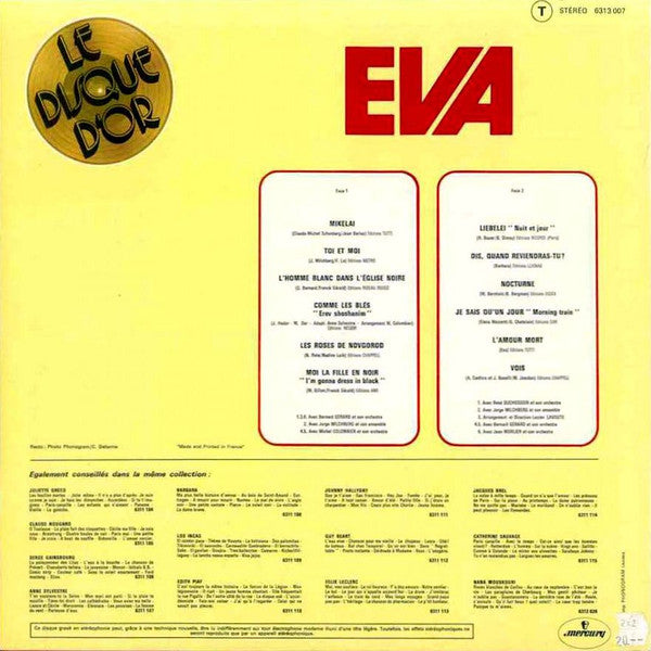 Eva (11) : Le Disque D'or (LP, Comp)