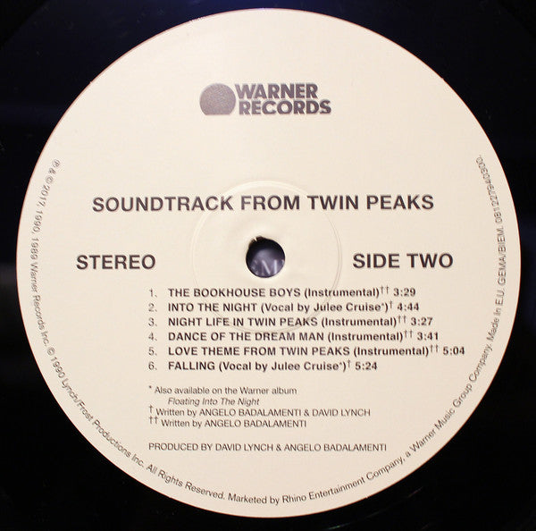 Angelo Badalamenti : Music From Twin Peaks (LP, Album, RE, RP, 180)