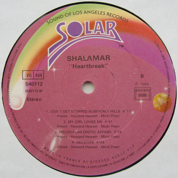 Shalamar : Heartbreak (LP, Album)
