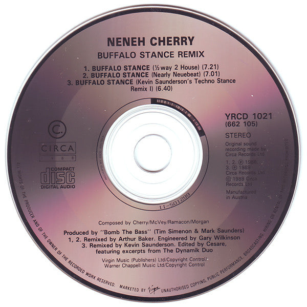 Neneh Cherry : Buffalo Stance (Remixes) (CD, Single)