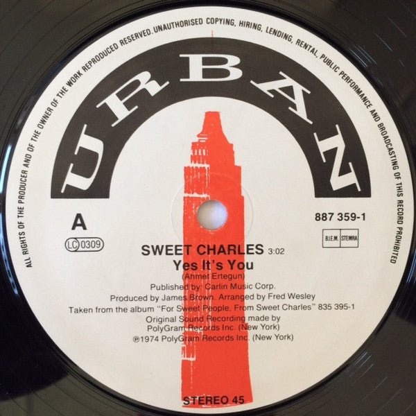 'Sweet' Charles Sherrell / Lyn Collins : Yes It's You / Rock Me Again & Again & Again & Again & Again & Again / Think About It (12")