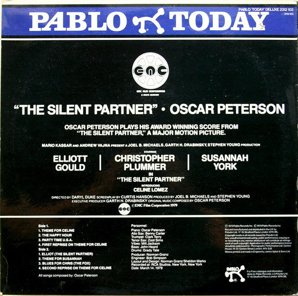 Oscar Peterson : The Silent Partner (Original Score) (LP, Album)