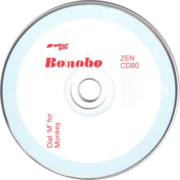 Bonobo : Dial 'M' For Monkey (CD, Album, Enh)