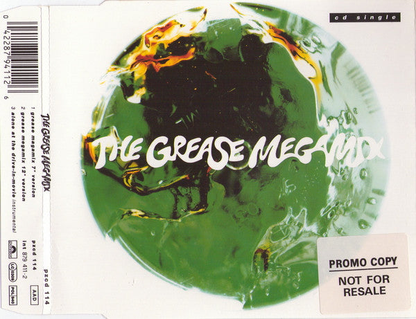 John Travolta & Olivia Newton-John : The Grease Megamix (CD, Single, Promo)