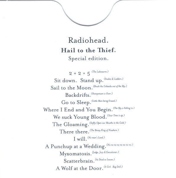 Radiohead : Hail To The Thief (CD, Album, Copy Prot., S/Edition)